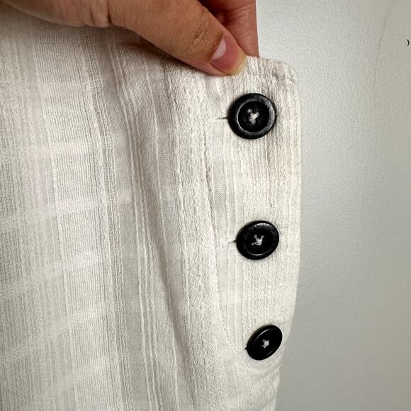 L*Space Carina Woven Overalls Romper in Ivory Size Medium NWT - Picture 5 of 16